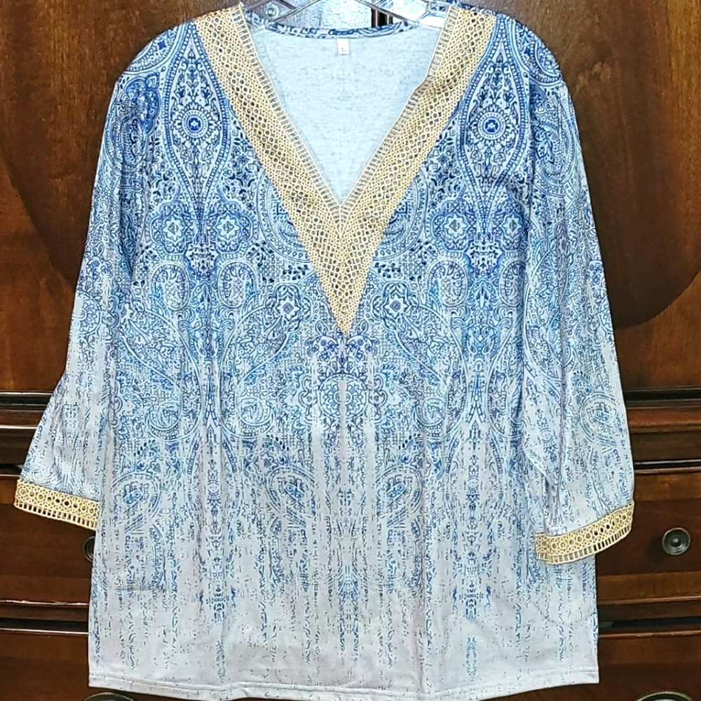 Womens V Neck Blouse